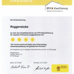 DTV Fewo Roggenstube bis 2024